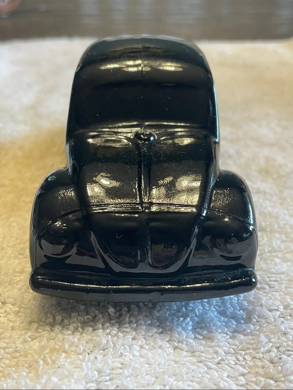Vintage Avon Spicy Aftershave Bottle: 1970s Black Glass Volkswagen Beetle